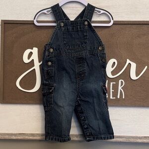 Old Navy Dark Wash Infant Overalls  size 6-12 mos